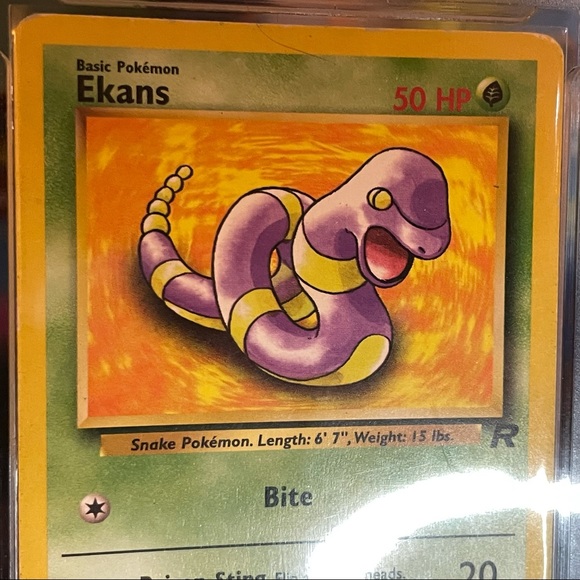 Pokémon Graded Ekans 56/82 Team Rocket GMA Vintage Pokémon Card - Picture 7 of 8
